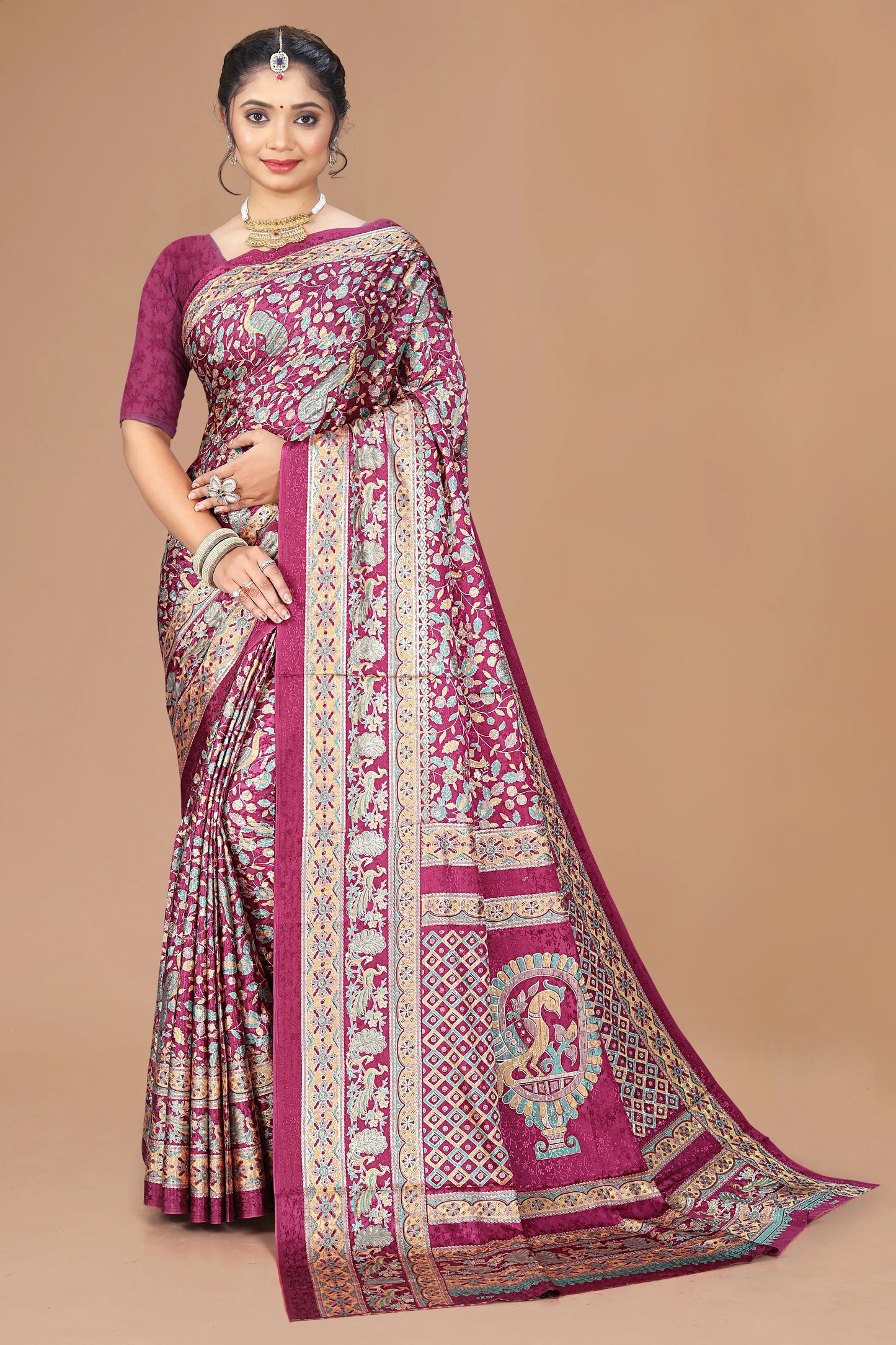 Maharani Ring-Certified Silk Saree