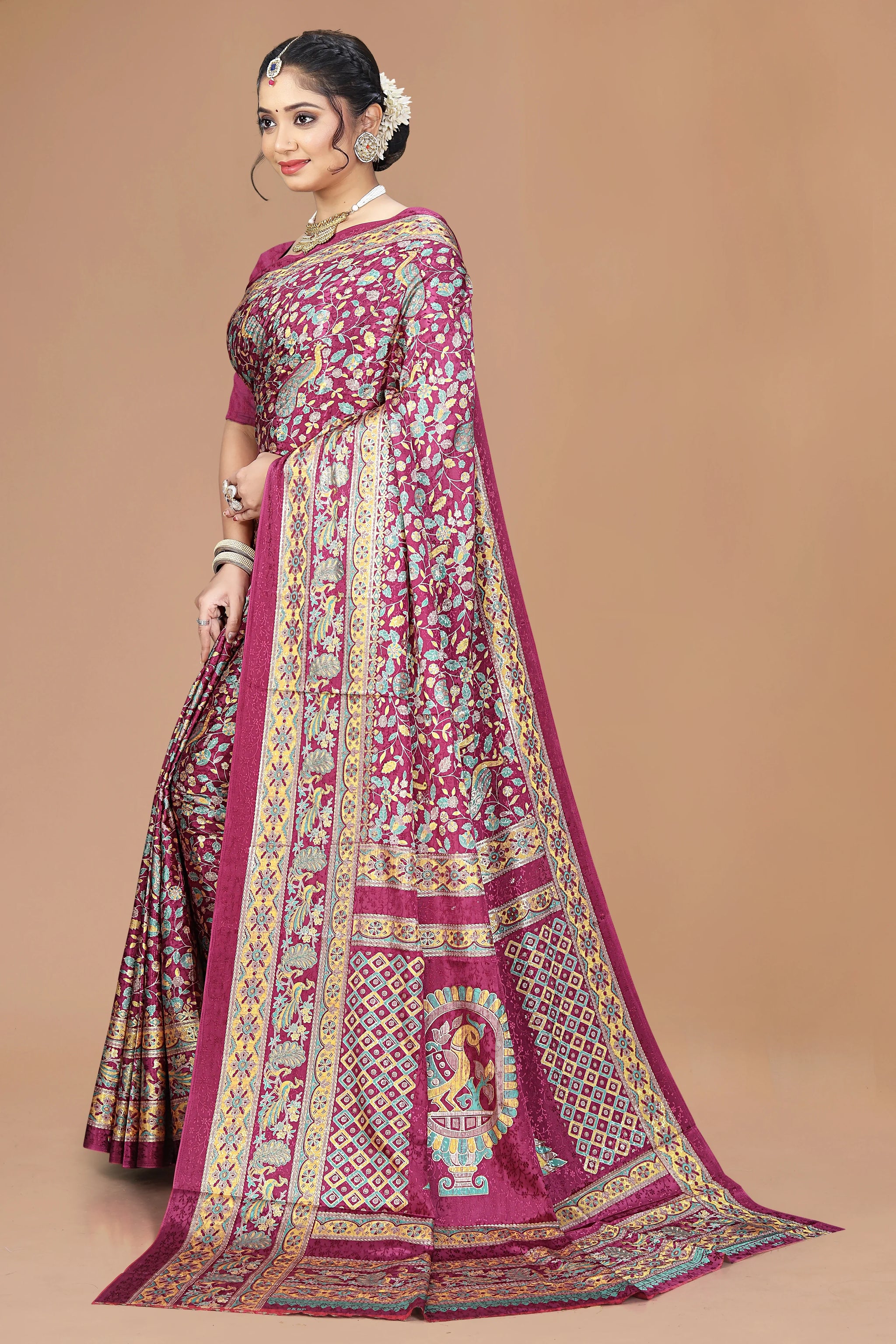 Maharani Ring-Certified Silk Saree