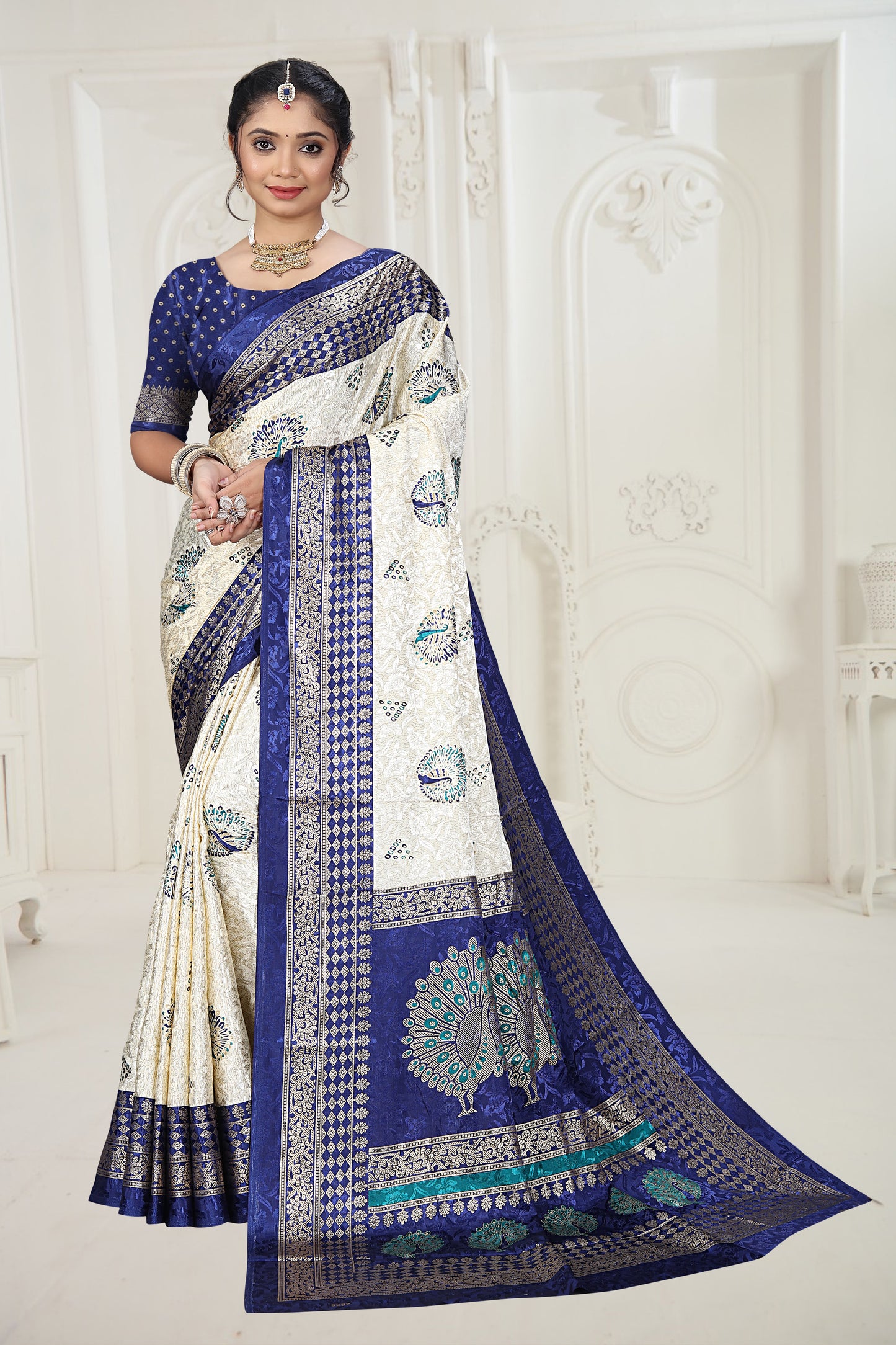 Ethnic Rajasthani Silk Saree