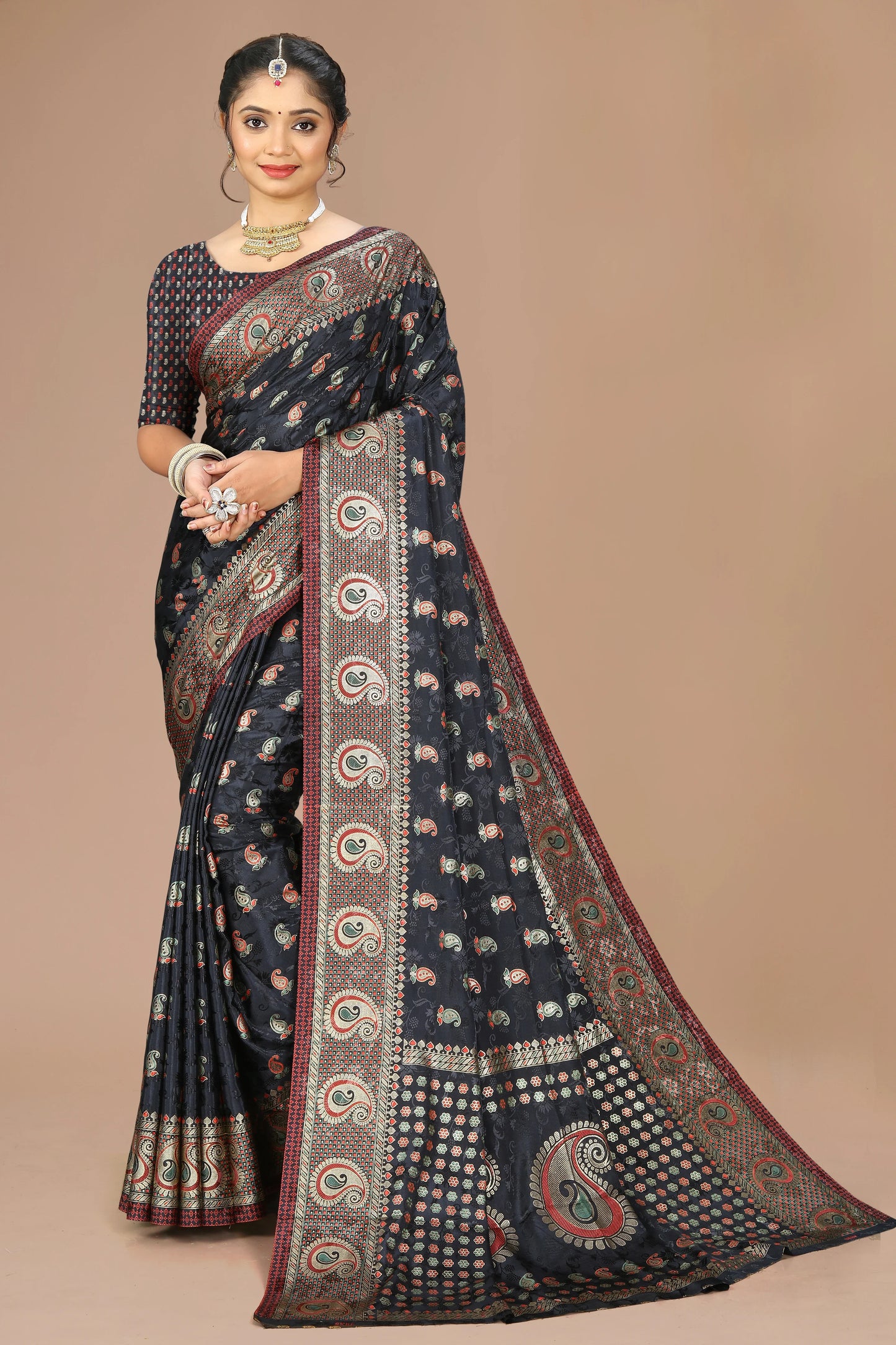 RajMaharani Ring-Test Handcrafted Silk Saree