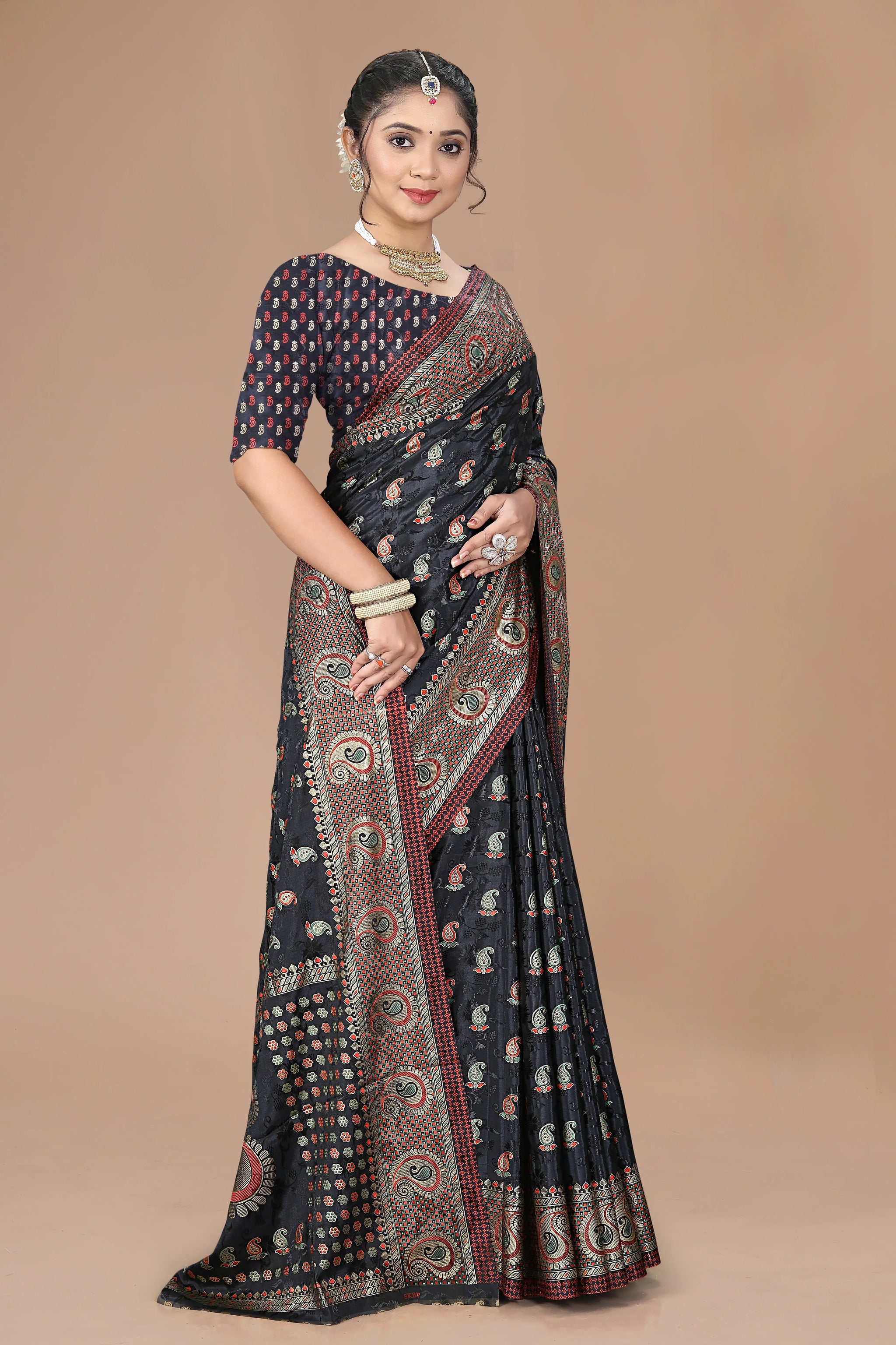 RajMaharani Ring-Test Handcrafted Silk Saree