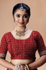 Rajwadi Maharani Pass-Through Ring Silk Saree