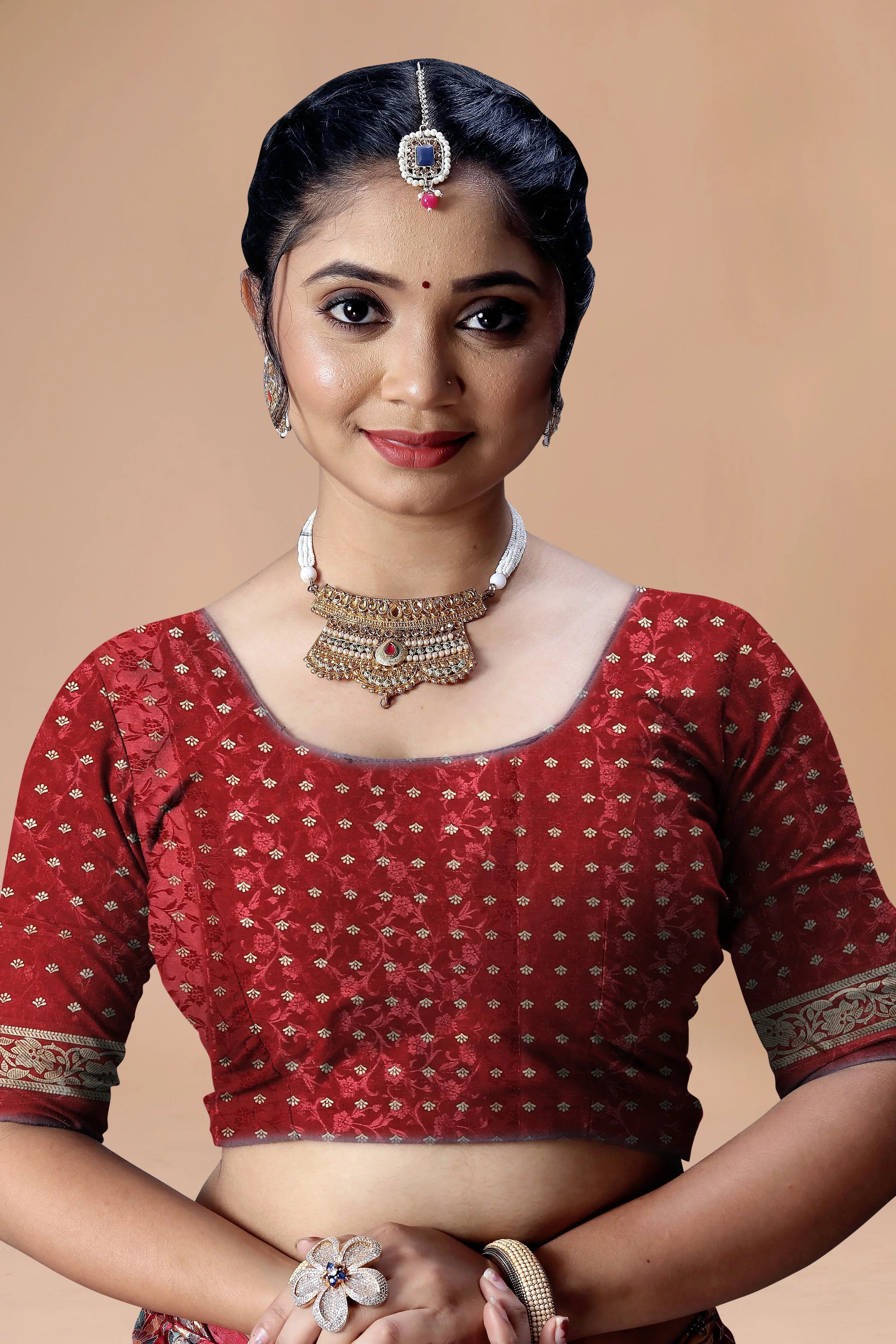 Rajwadi Maharani Pass-Through Ring Silk Saree