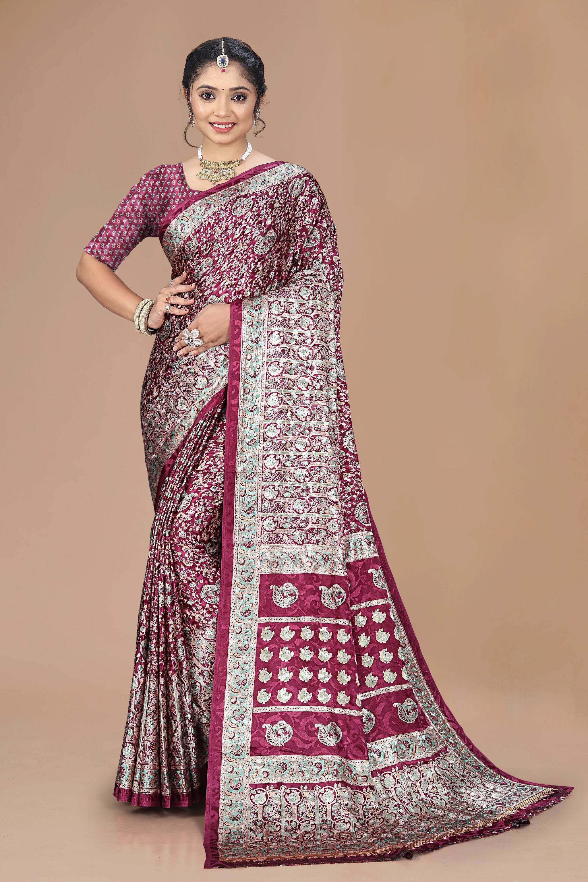 Rajvilas Maharani Ring-Certified Silk Saree