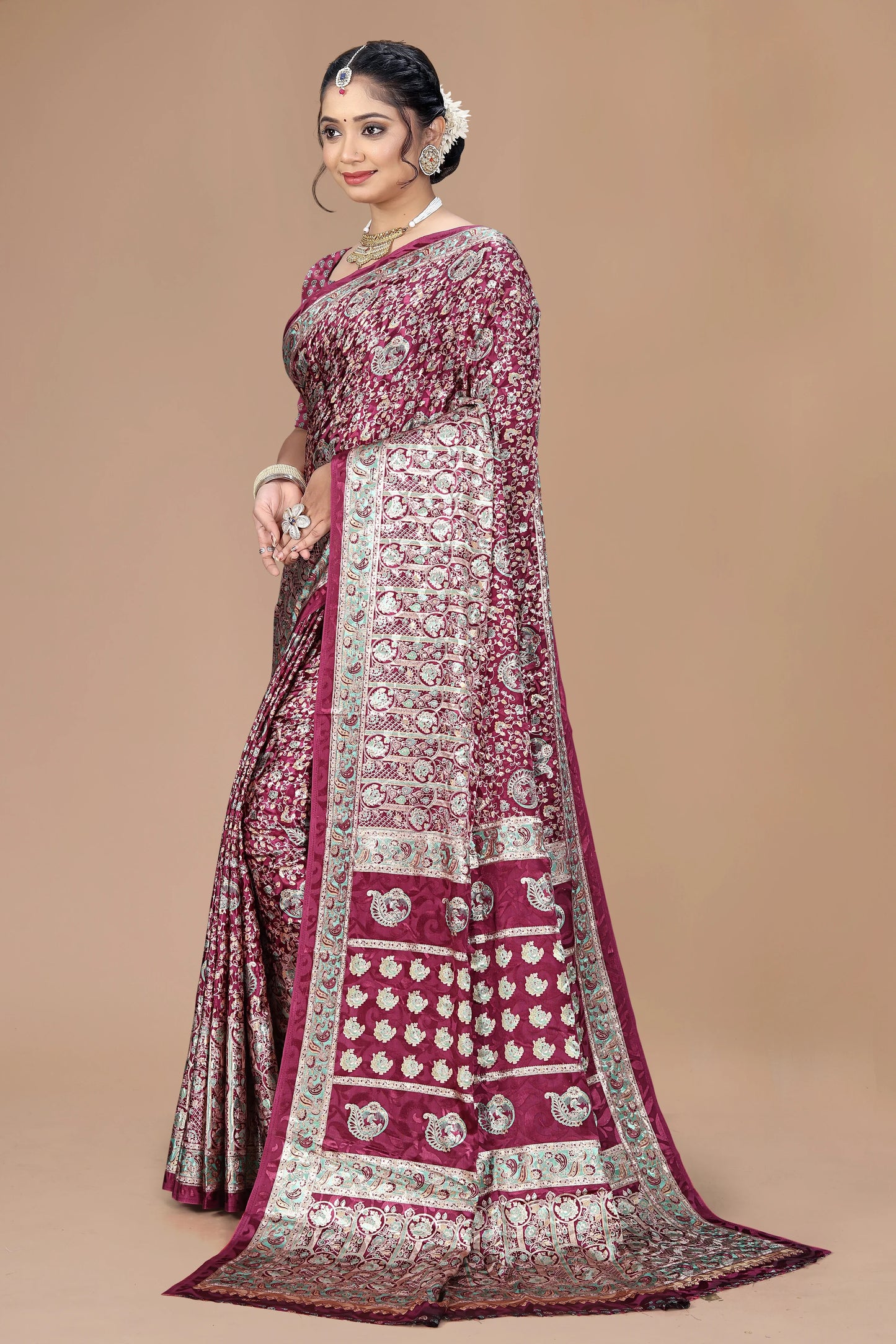 Rajvilas Maharani Ring-Certified Silk Saree