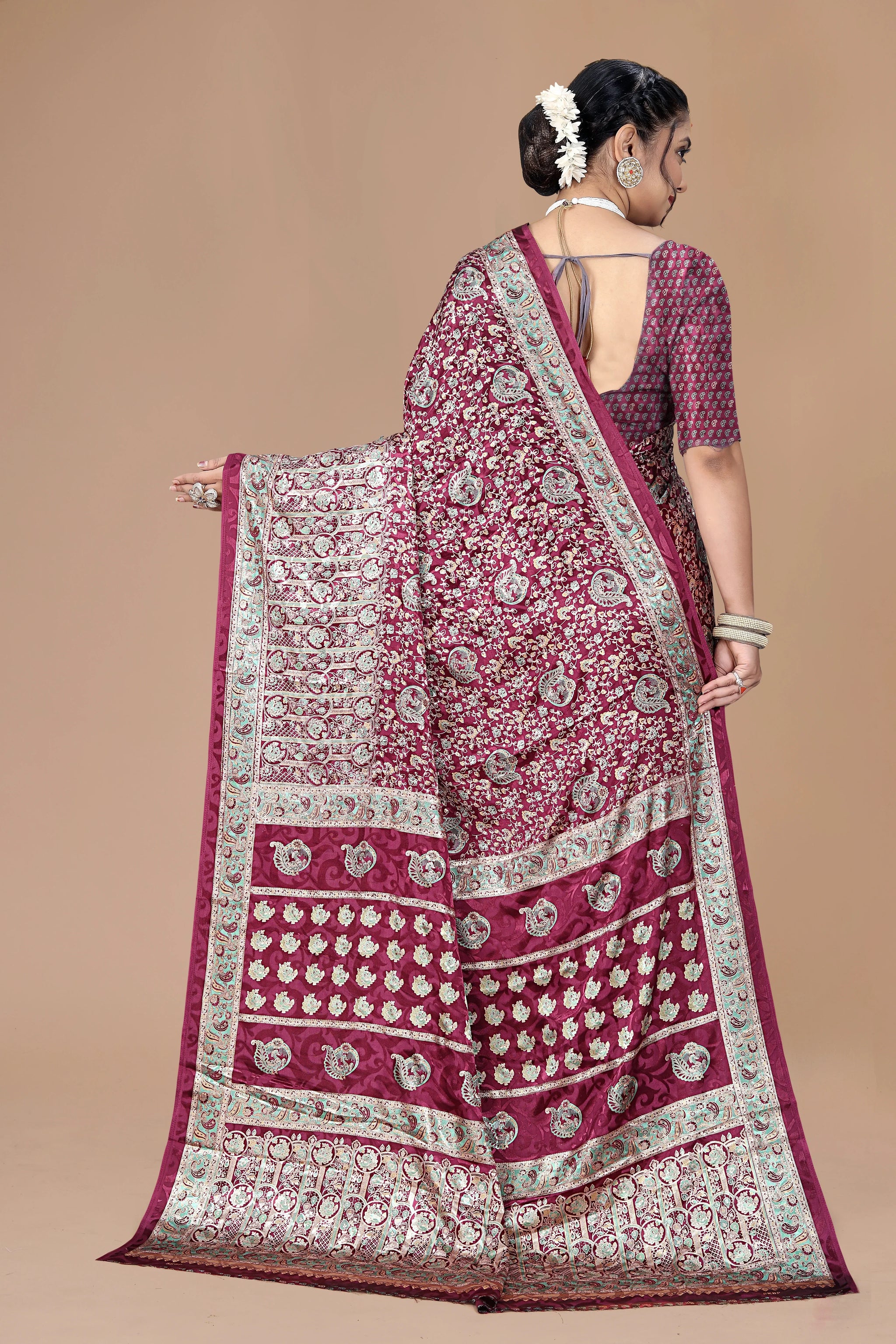 Rajvilas Maharani Ring-Certified Silk Saree