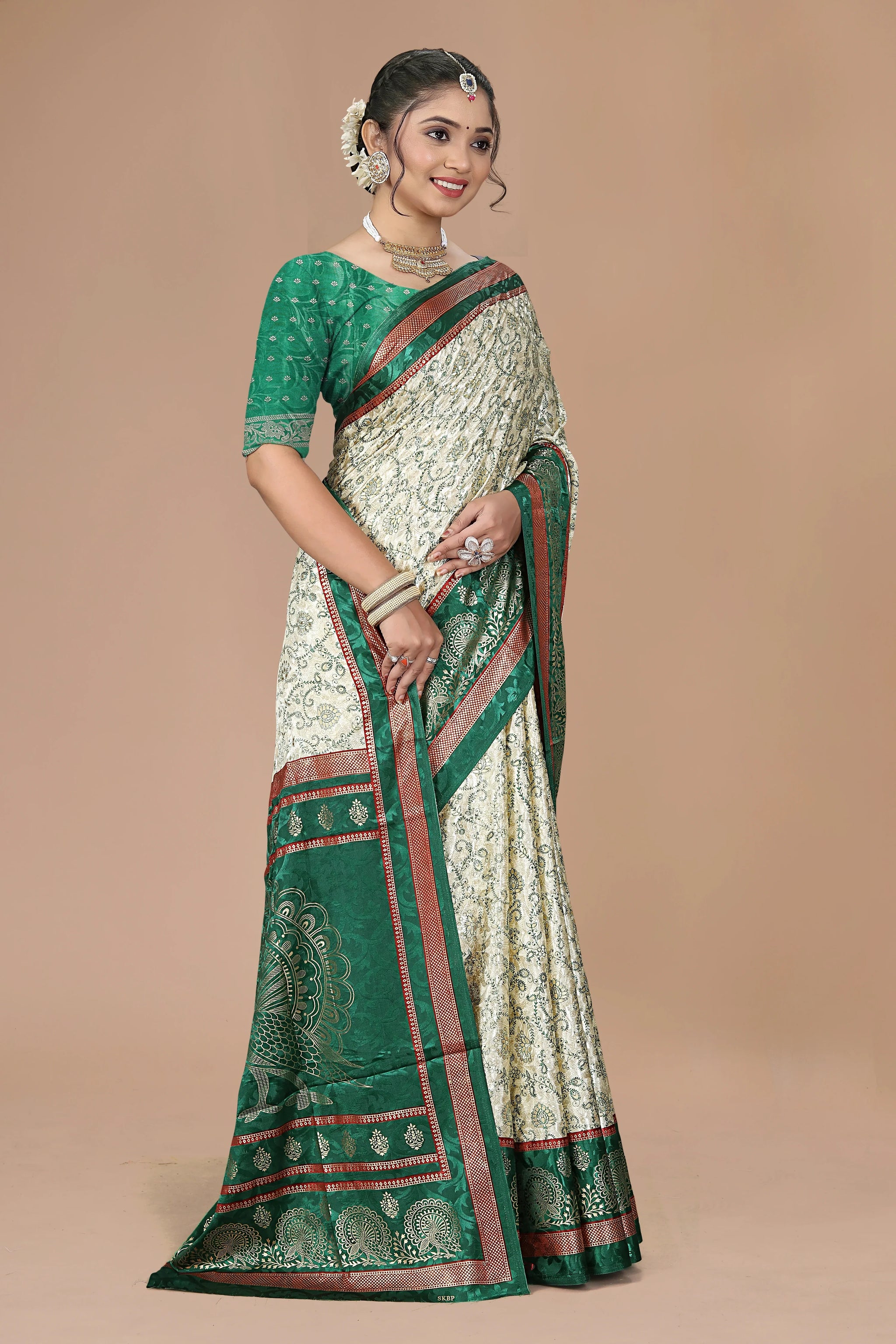 Maharani Shringaar Handcrafted Ring Silk Saree