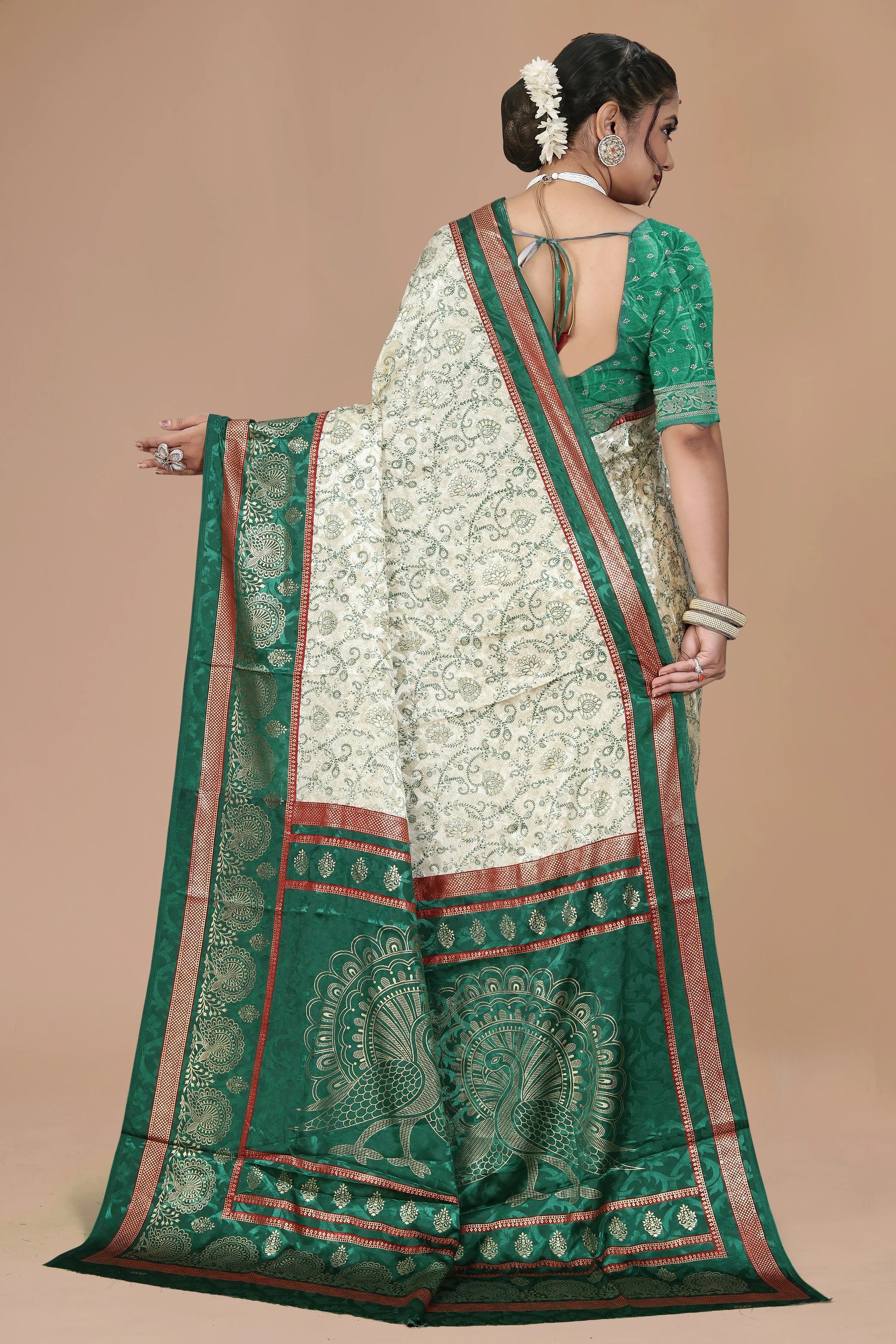 Maharani Shringaar Handcrafted Ring Silk Saree