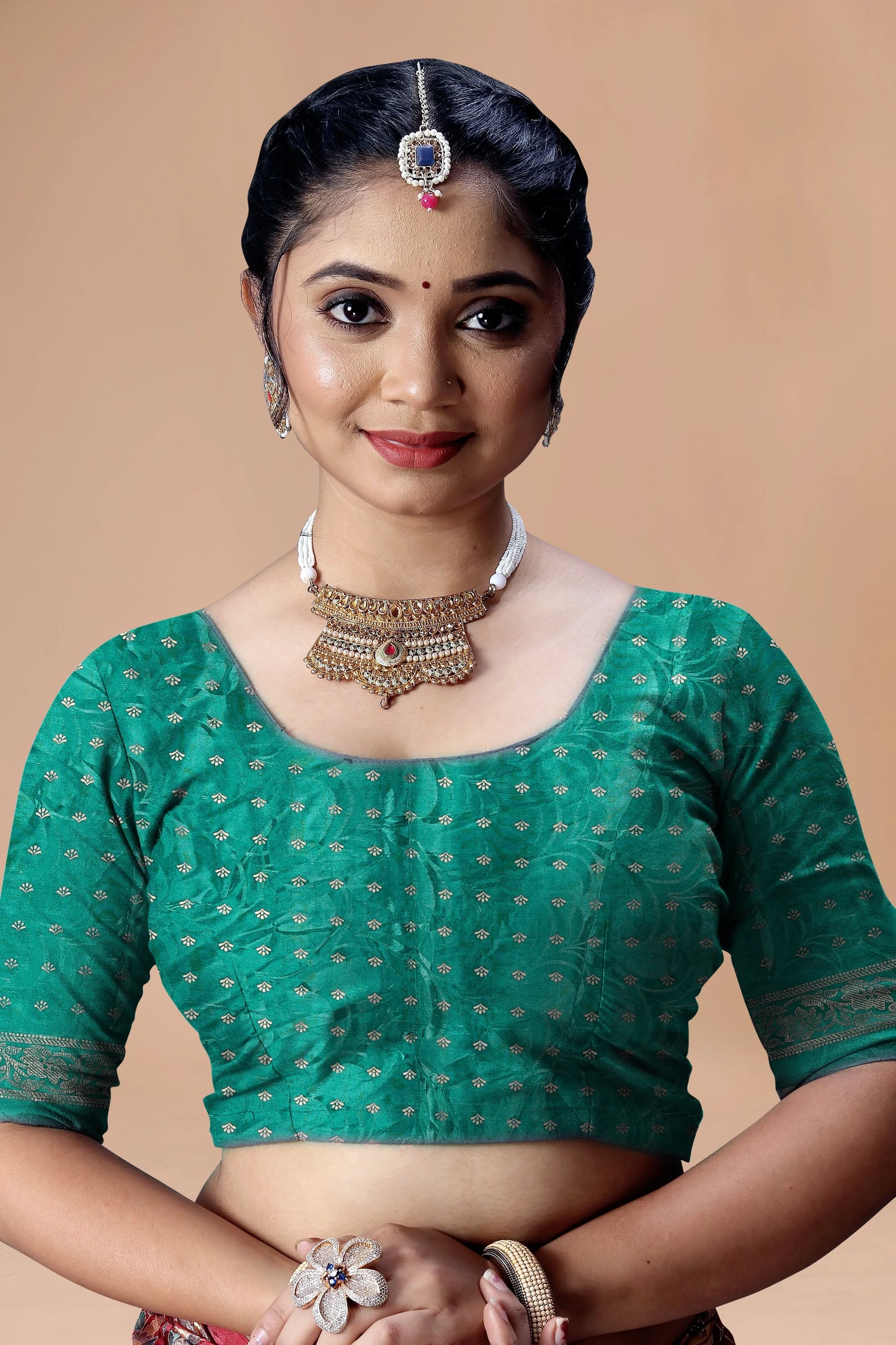 Maharani Shringaar Handcrafted Ring Silk Saree