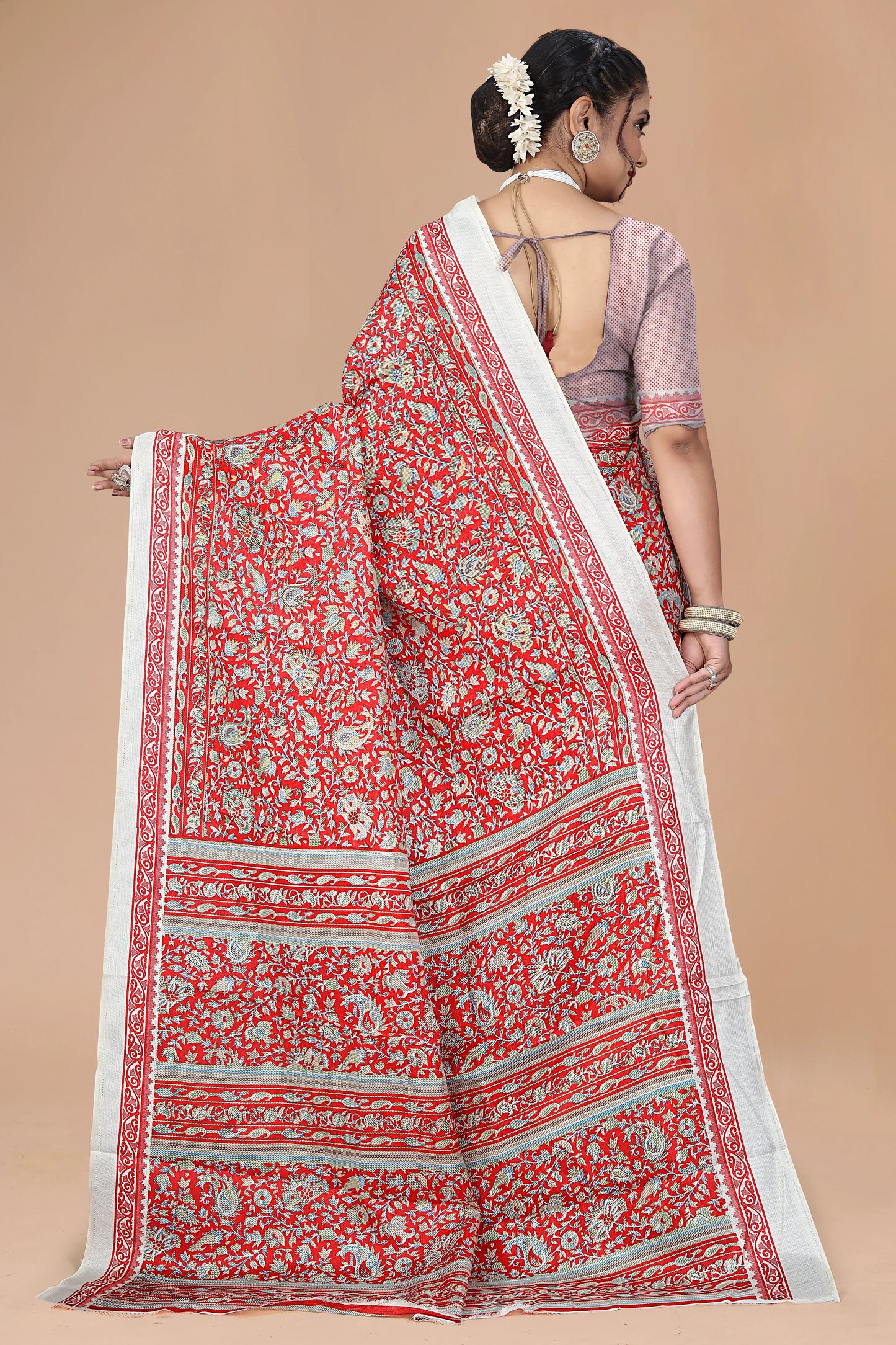 Madhuban Floral Cotton Saree