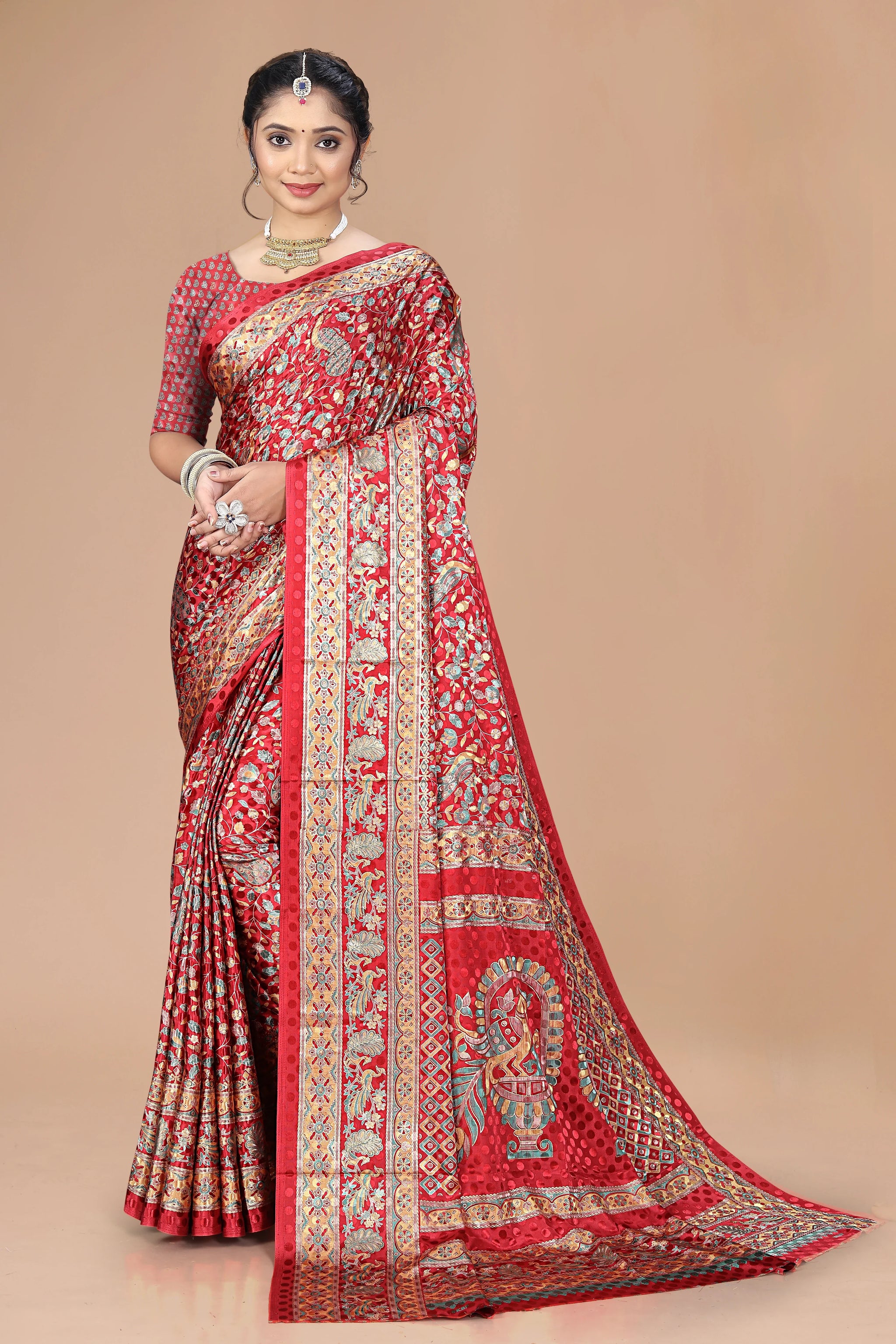 Maharani Heirloom Pass-Through Ring Silk Saree