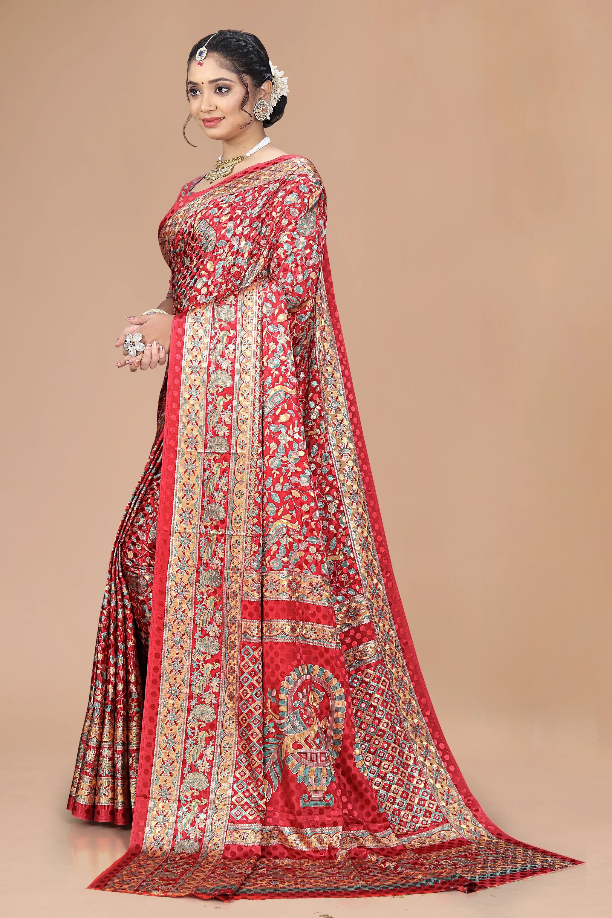 Maharani Heirloom Pass-Through Ring Silk Saree