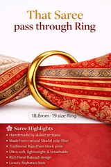Maharani Heirloom Pass-Through Ring Silk Saree