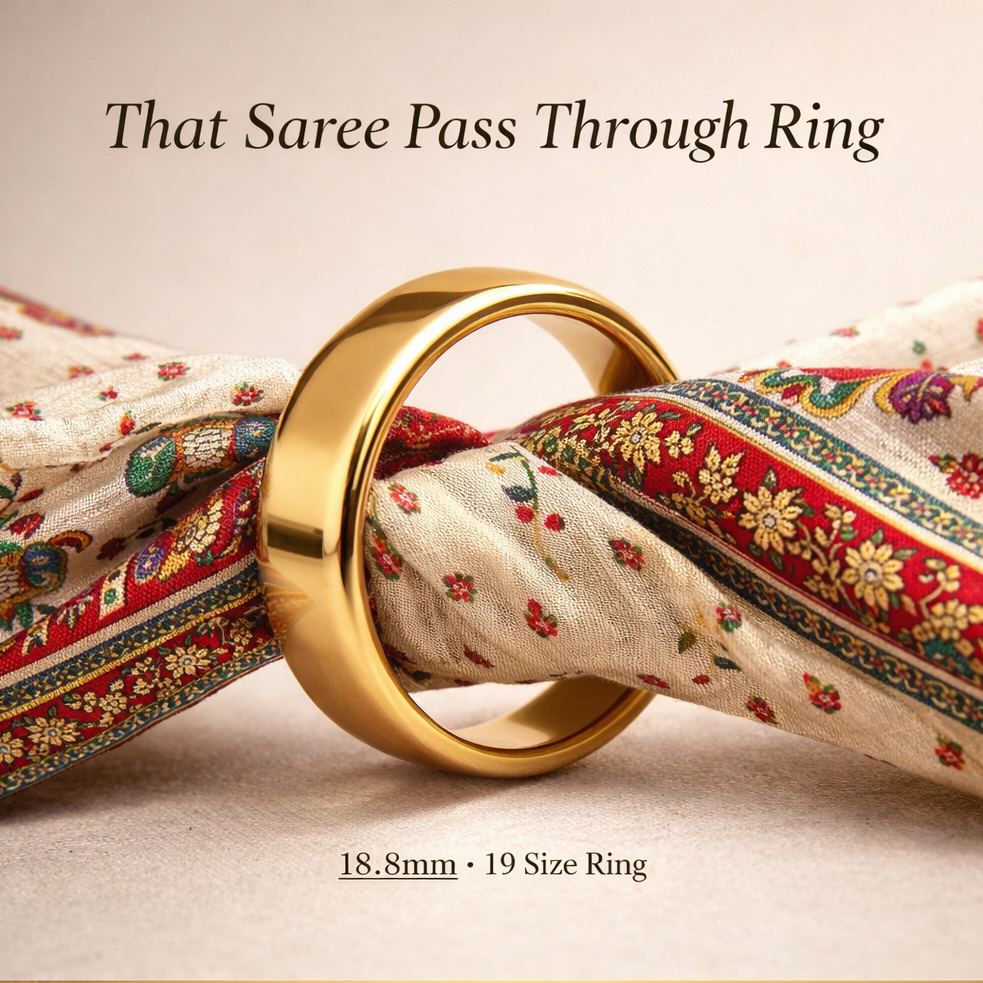 Rajwadi Maharani Pass-Through Ring Silk Saree
