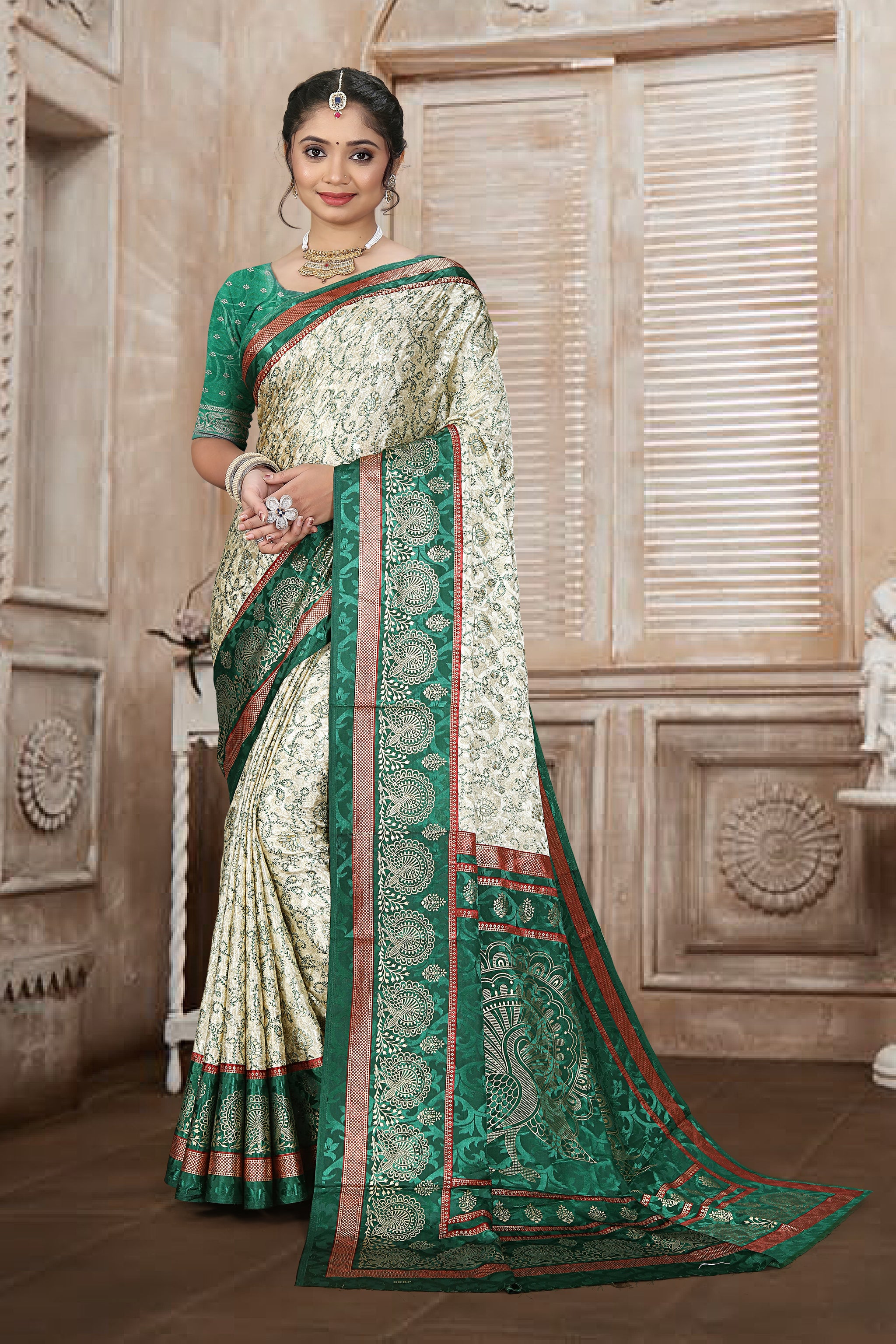 Maharani Shringaar Handcrafted Ring Silk Saree