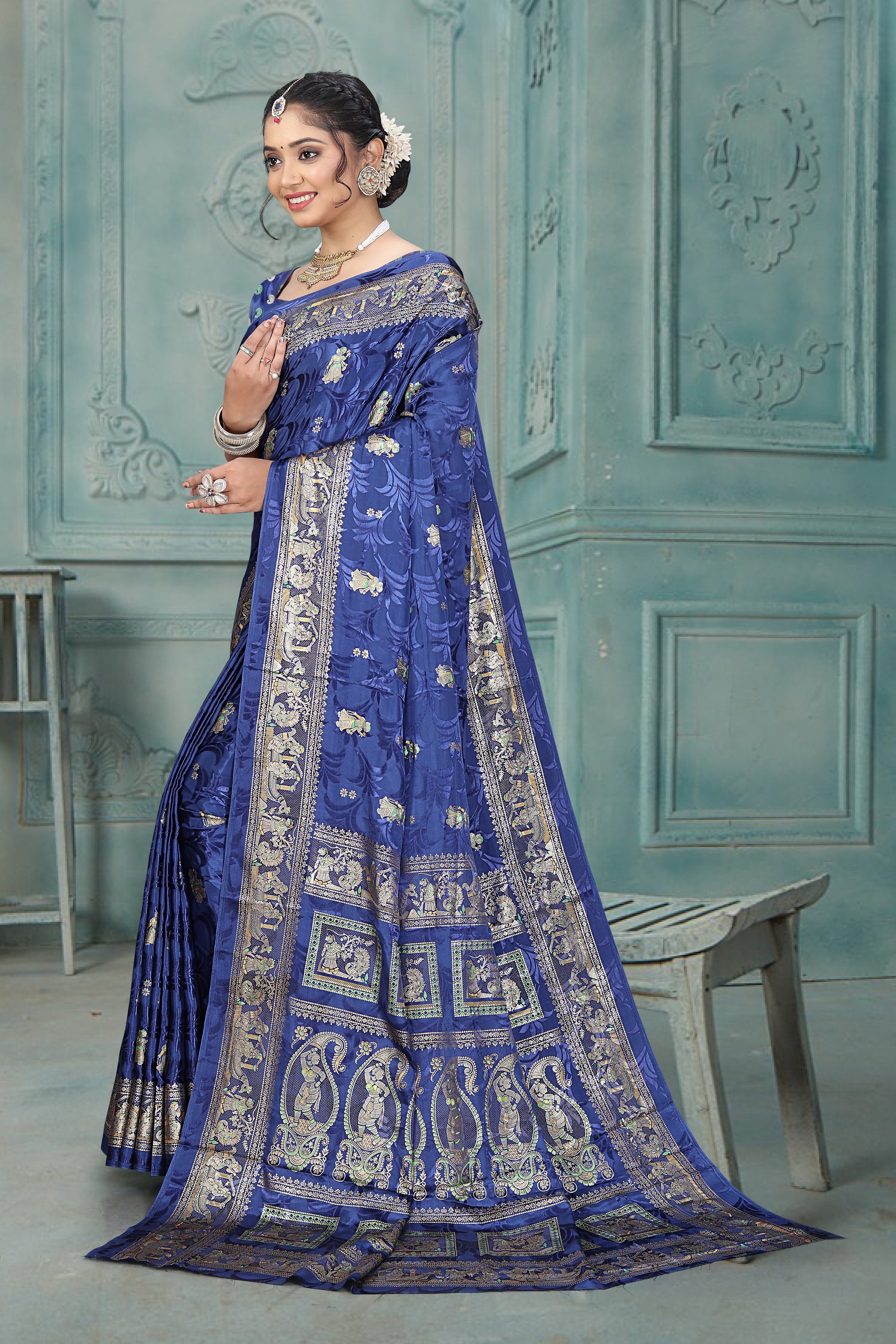 Maharani Rajkatha Original Ring Silk Saree