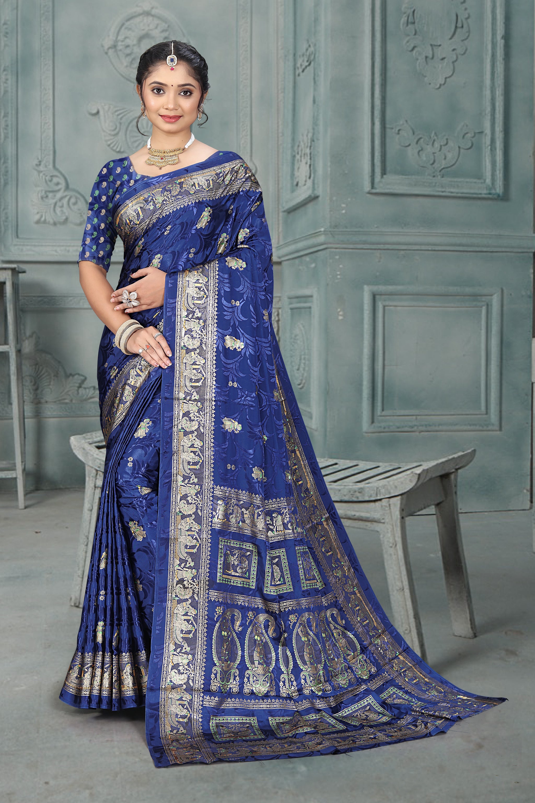 Maharani Rajkatha Original Ring Silk Saree