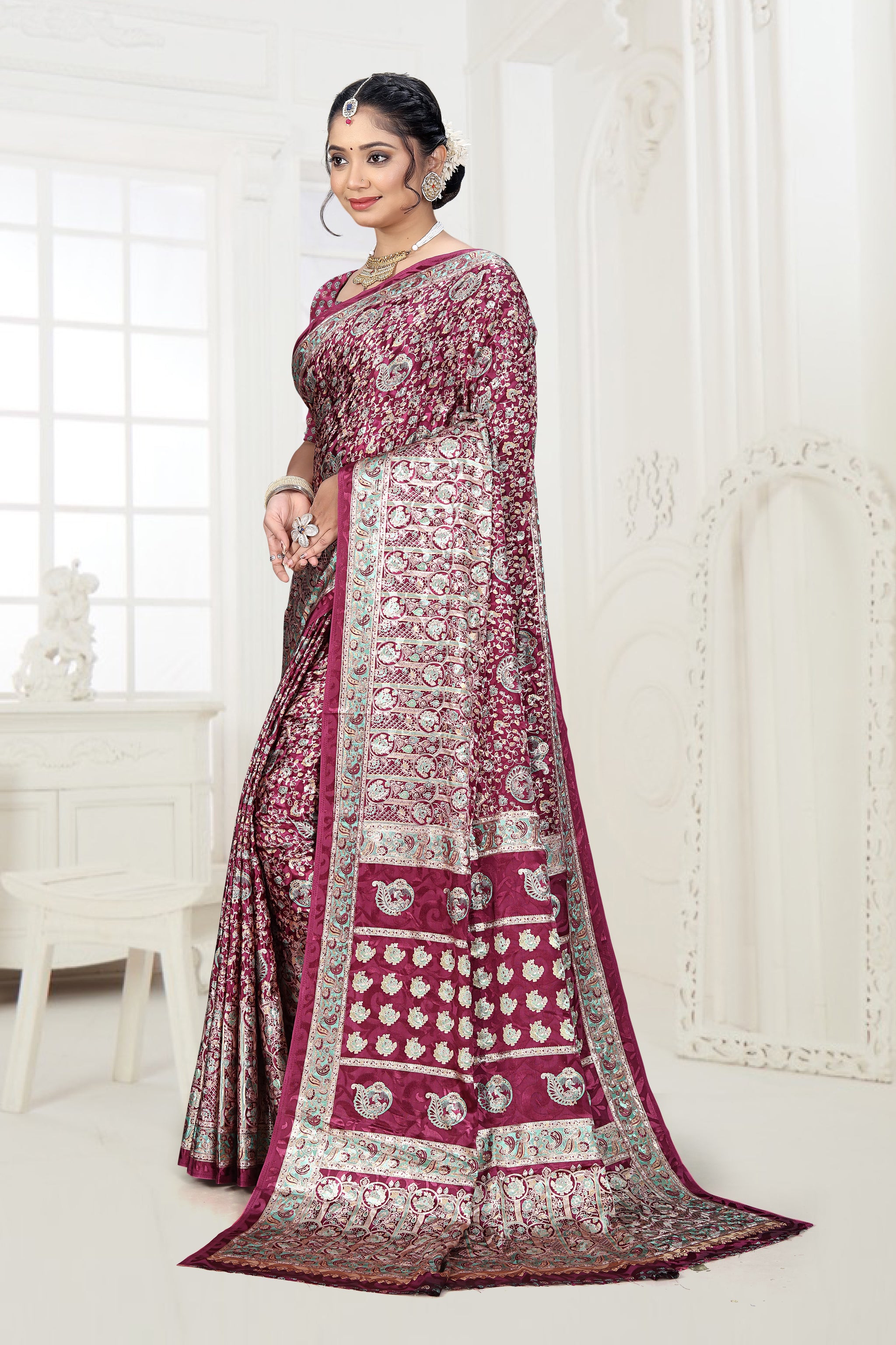 Rajvilas Maharani Ring-Certified Silk Saree