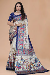 Rajrang Katha Handcrafted Saree