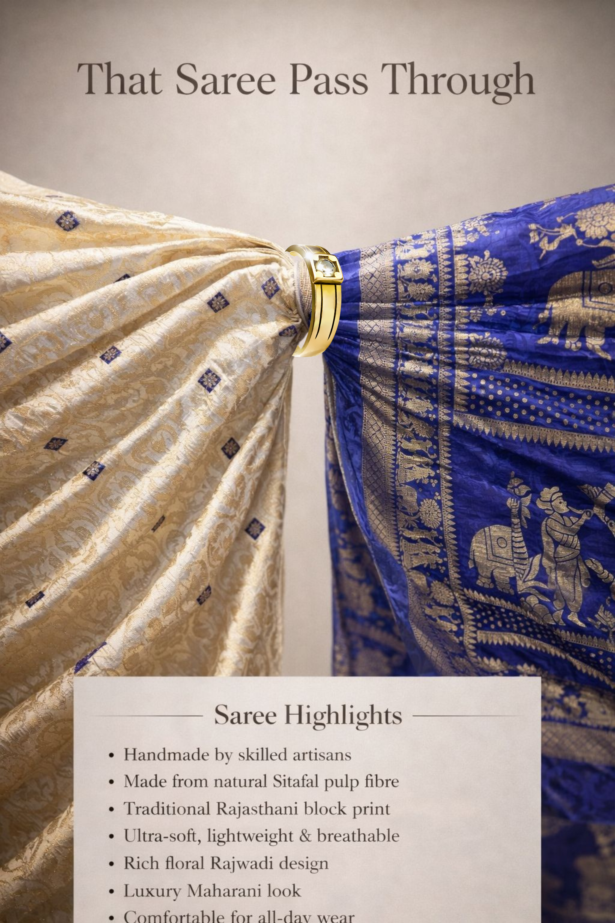 Maharani Rajkanya Pass-Through Silk